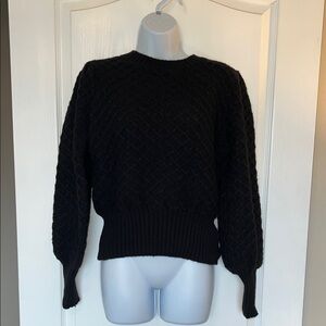 Banded hem sweater